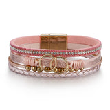 Bohemian Style Braided Leather Bracelet for Girls