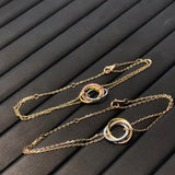 Hot Tricolor Bracelet Classic Women's Holiday Birthday Jewelry Spot
