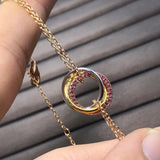 Hot Tricolor Bracelet Classic Women's Holiday Birthday Jewelry Spot
