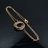 Hot Tricolor Bracelet Classic Women's Holiday Birthday Jewelry Spot