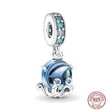 Hot Ocean Collection Turtle Charm 925 Silver Beads for Pandora Bracelet
