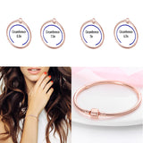 925 Silver Heart Pentagram Bracelet for DIY Charms Jewelry