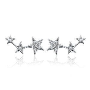 925 Silver Miky Mouse Stud Earrings For Women Original Jewelry