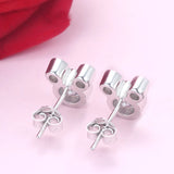 925 Silver Miky Mouse Stud Earrings For Women Original Jewelry