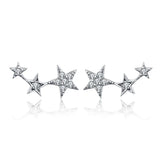 925 Silver Miky Mouse Stud Earrings For Women Original Jewelry