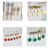 High Round Fritillary Earrings Women Party Jewelry
