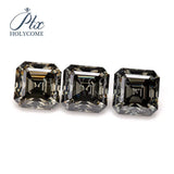 5*5MM Gray VVS1 Moissanite Asscher Cut