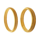 18K Plated Stainless Steel Stretch Bracelets for Women