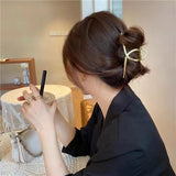 Golden Hair Clip Back Headdress Accessories Women Hair Butterfly Metal Clips