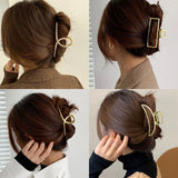 Golden Hair Clip Back Headdress Accessories Women Hair Butterfly Metal Clips