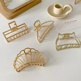 Golden Hair Clip Back Headdress Accessories Women Hair Butterfly Metal Clips