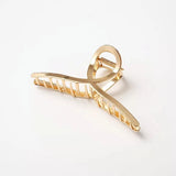 Golden Hair Clip Back Headdress Accessories Women Hair Butterfly Metal Clips