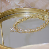 Ins Hot Lace Charm 14K Plated Women Necklace with Zircon Choker