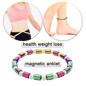 Irregular Beads Star Hematite Anklet Magnetic Bracelet