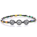 Irregular Beads Star Hematite Anklet Magnetic Bracelet