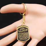 Islamic Allah of Afghanistan Key Chain Stainless Steel Keyring