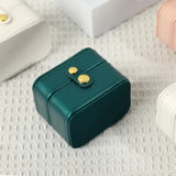 Portable Leather Jewelry Box Ring Display Organizer