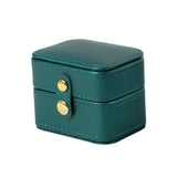 Portable Leather Jewelry Box Ring Display Organizer