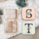 Portable PU Leather Jewelry Box Travel Organizer Display Case