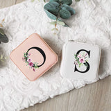Portable PU Leather Jewelry Box Travel Organizer Display Case
