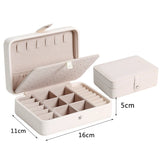Travel Jewelry Organizer Box Earring Holder