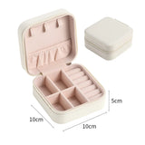 Portable Jewelry Box Travel Case Organizer Display Leather Storage