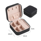 Portable Jewelry Box Travel Case Organizer Display Leather Storage