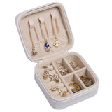 Travel Jewelry Case Boxes Leather Organizer Earring Holder