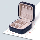 Travel Jewelry Case Boxes Leather Organizer Earring Holder