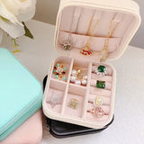 Portable Jewelry Case Travel Organizer Earring Holder Gift