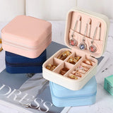Portable Jewelry Case Travel Organizer Earring Holder Gift