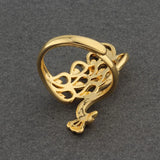 Peacock Shape Wedding Open Ring Statement Jewelry