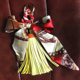 Leather Bow Knot Tassel Key Chain Scarf Pendant Bag Holder