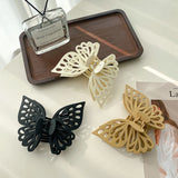 Korea Big 13.7cm Butterfly Resin Hair Clip for Women Girls