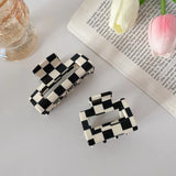 Korea Geometric Hairpin Acrylic Square Updo Claw Clip