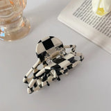 Korea Geometric Hairpin Acrylic Square Updo Claw Clip