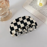 Korea Geometric Hairpin Acrylic Square Updo Claw Clip