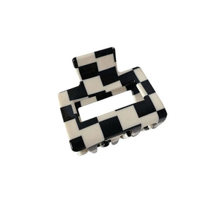 Korea Geometric Hairpin Acrylic Square Updo Claw Clip