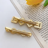Korea Women Vintage Cat's Eye Stone Hair Claw Clip