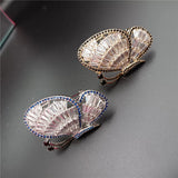 Korea Zircon Butterflys Brooch Insect Copper Broochpins Hollow Butterfly Corsage