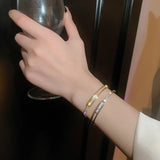 Geometric Open Bracelet Fashionable Temperament Versatile Jewelry