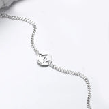 520Hz Heartbeat Silver Bracelet Set for Couples