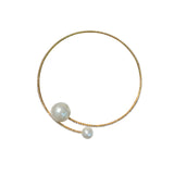 Rhinestone Choker Necklace Pearl Collar Bridal Wedding Jewelry
