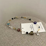 Romantic Crystal Gravel Beaded Necklace Y2K Jewelry