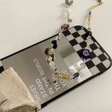 Romantic Crystal Gravel Beaded Necklace Y2K Jewelry