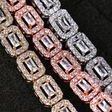 Crystal Bracelet Adjustable Key And Lock Shape Cubic Zirconia Bracelet