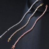 Adjustable Key & Lock CZ Crystal Bracelet Women Jewelry