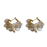 Flower Splicing Earrings Versatile Female Jewelry