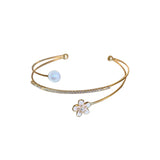 Pearl Flower Open Bracelet Female Jewelry