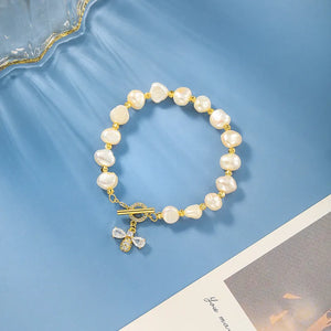 Pearl Little Bee Bracelet Elegant Versatile Women's Jewelry